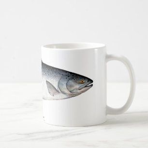 Mugg för chinook-/kunglaxfiskkaffe