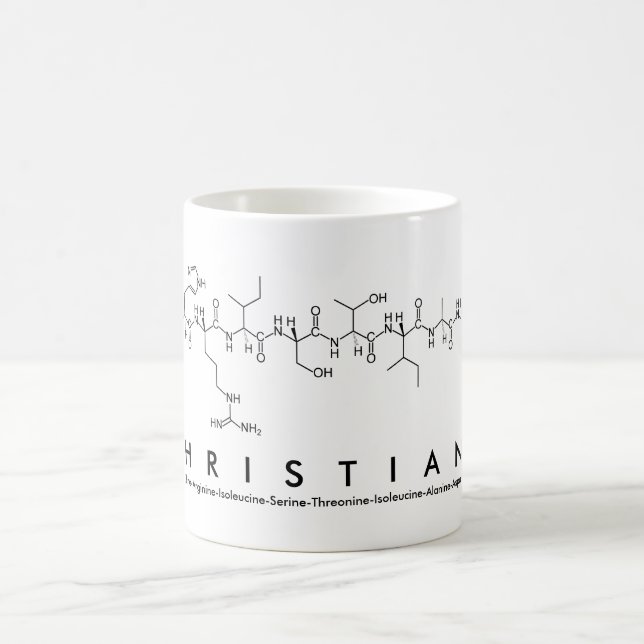Mugg för Christiana peptidenamn (Center)