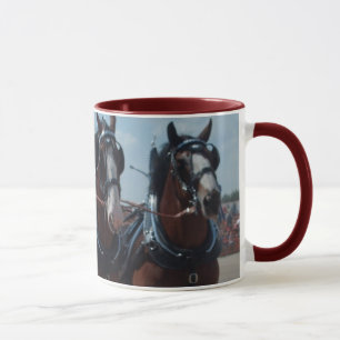 Mugg för Clydesdale hästlag
