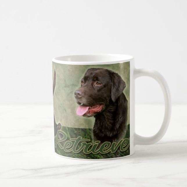 Mugg för collage för chokladLabrador Retriever (Höger)