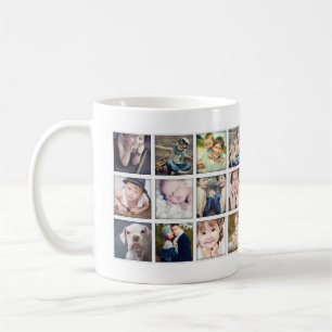 Mugg för Collage för familjporträttfoto