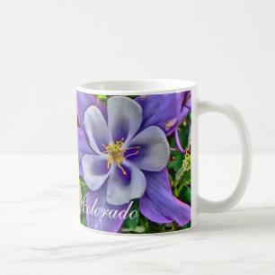 Mugg för Colorado columbine blommakaffe