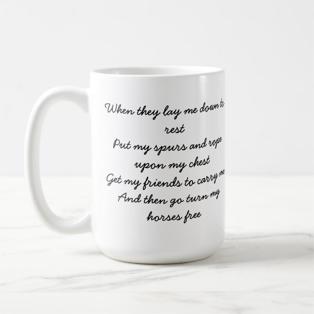 MUGG FÖR COWBOYORDKAFFE (Vänster)