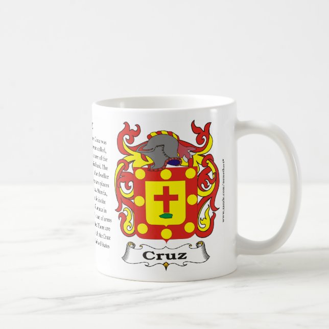 Mugg för Cruz familjvapensköld (Höger)