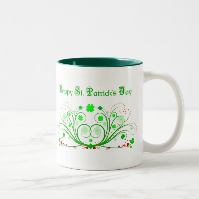 Mugg för dag för lyckligSt. Patricks - (Höger)