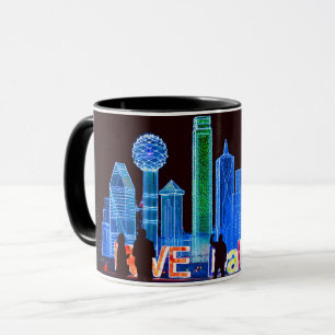 Mugg för Dallas horisontkaffe