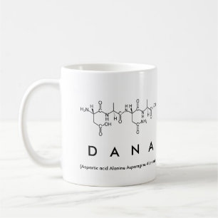 Mugg för Dana peptidenamn