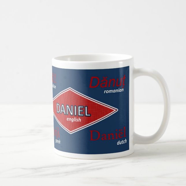 Mugg för Daniel internationellnamn (Höger)