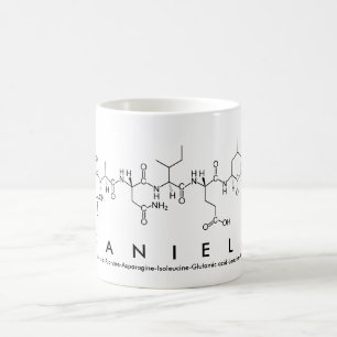Mugg för Daniela peptidenamn
