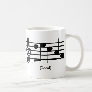 Mugg "för Decaf" Trebleklav