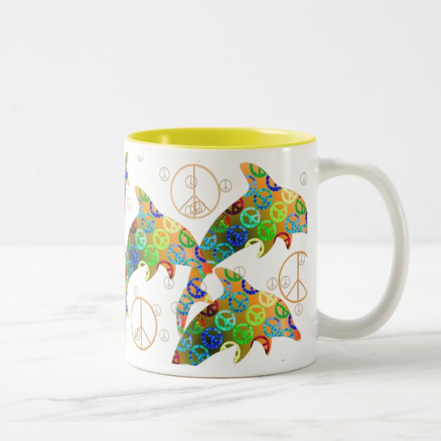 Mugg för delfinfredsöndag (Höger)