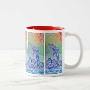 Mugg för delfinfröjdkaffe