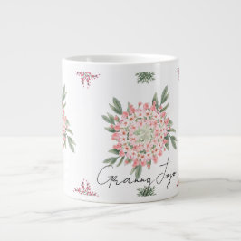 Mugg för delikat Blommigt Jumbo Mugg