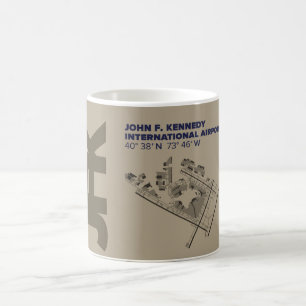 Mugg för diagram för Kennedy flygplats (JFK)