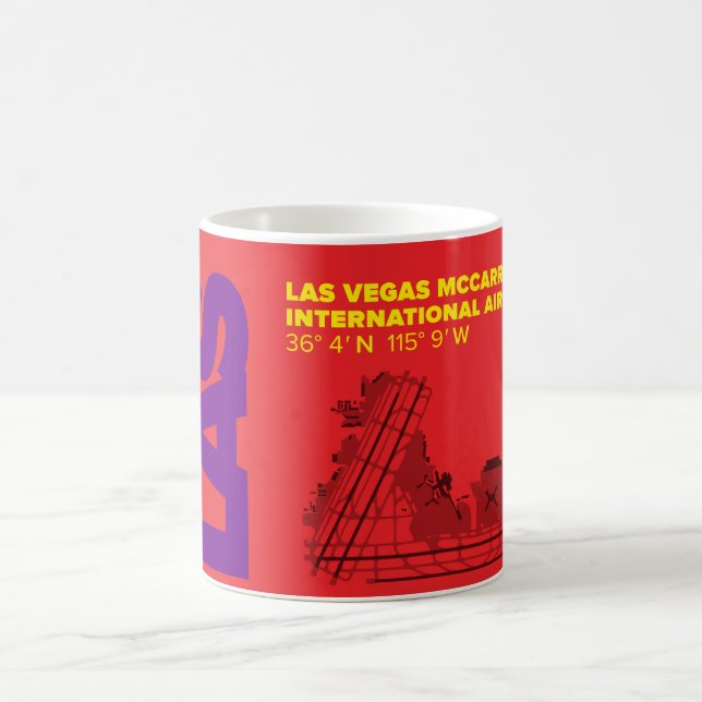 Mugg för diagram för Las Vegas flygplats (LAS) (Center)
