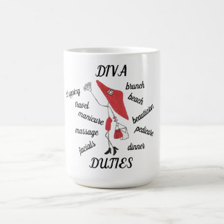 MUGG FÖR DIVAARBETSUPPGIFTKAFFE