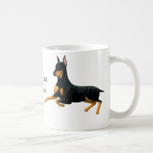 Mugg för Dobermankniptånghund