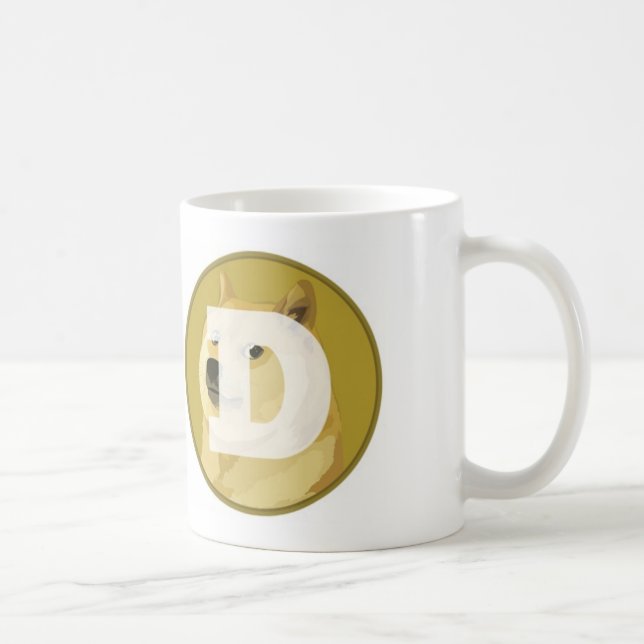 Mugg för Dogecoin logotyp 325ml (Höger)