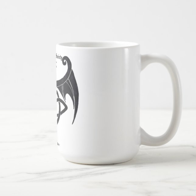 Mugg för drake för medlem för svart månesamhälle (Höger)