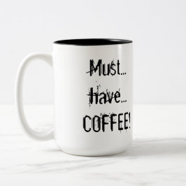 Mugg för Drooly Emoticon"kaffe"