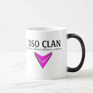 Mugg för DSO-klanlogotyp - ändrande rosa för f