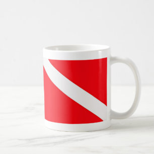 Mugg för dykflaggakaffe