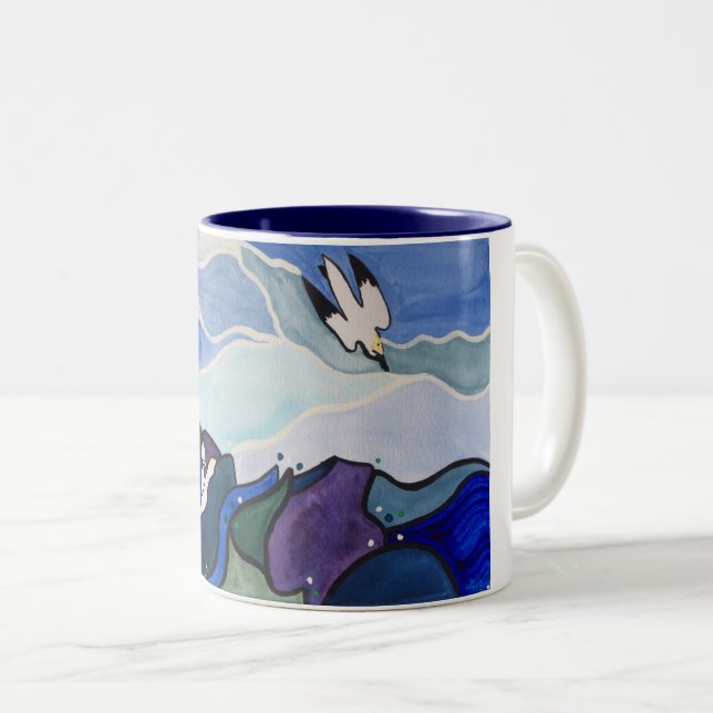 Mugg för dykningGannets målning (Framsida höger)