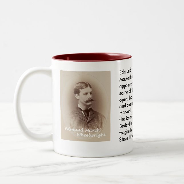 Mugg för Edmund marsWheelwright (Vänster)