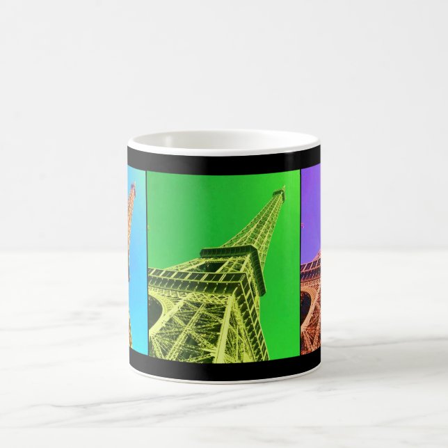 Mugg för Eiffel tornColorized kaffe (Center)