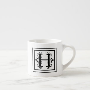 Mugg för espresso för brevH-Monogram Espressomugg