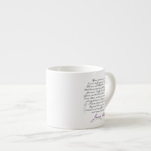 Mugg för espresso för Jane Austens Espressomugg
