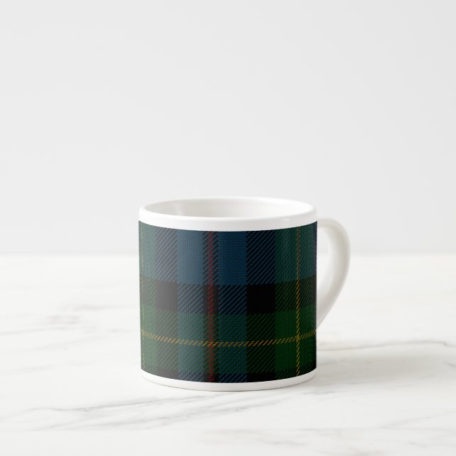 Mugg för espresso för klanGordon Huntly Tartan Espressomugg (Framsida höger)