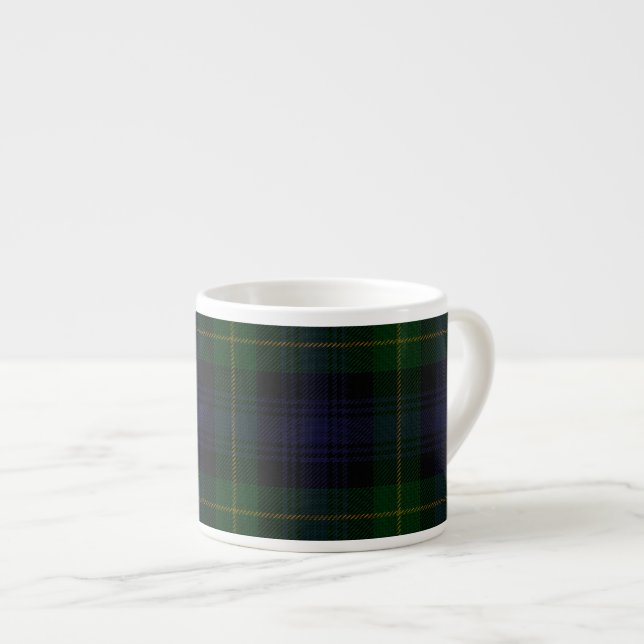Mugg för espresso för klanGordon Regimental Tartan Espressomugg (Framsida höger)