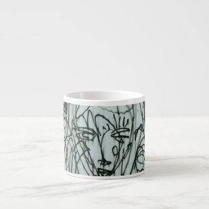 Mugg för espresso för NYC-grafittifoto av Brad Espressomugg