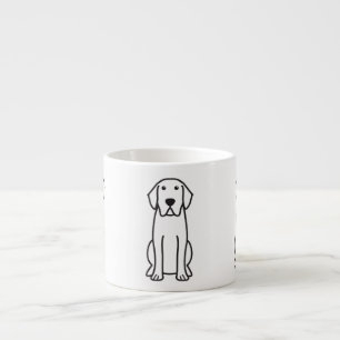 Mugg för espresso för tecknad för hund för espressomugg