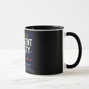 Mugg för etikett för vintagefruktlåda
