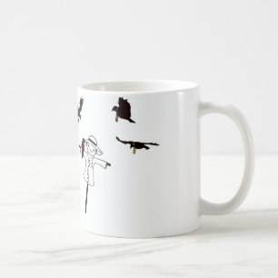 Mugg för etikettHall fågelskrämma