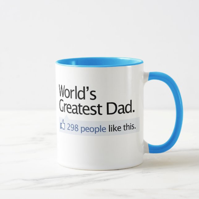 Mugg för Facebook världsmästarepappa (Höger)