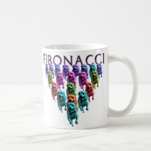 Mugg för Fibonacci jackRussell kaffe