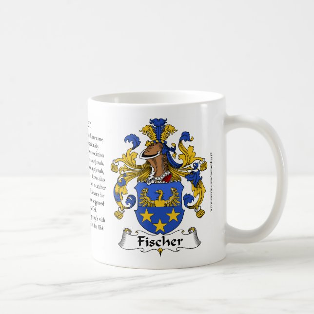 Mugg för Fischer (tysk) familjvapensköld (Höger)