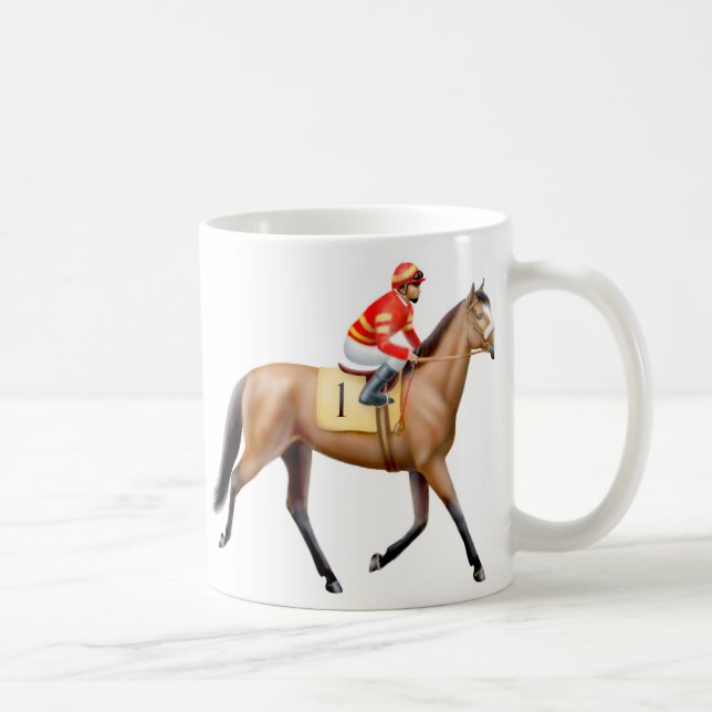 Mugg för fjärdThoroughbredRacehorse (Höger)