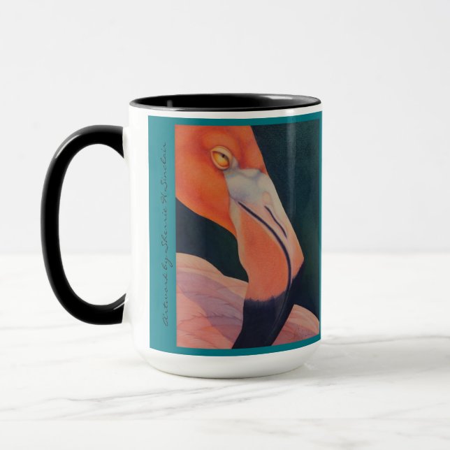 mugg för Flamingo 15oz (Vänster)