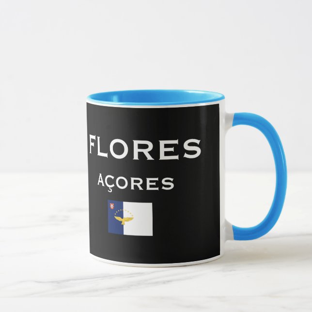 Mugg för Flores Azores kartakaffe (Höger)
