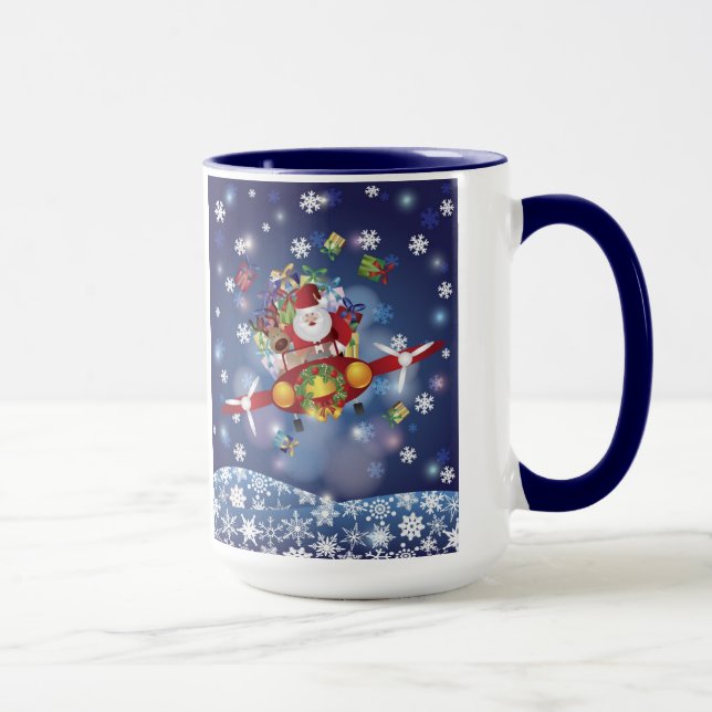 Mugg för flygplan för Santa flyg antik (Höger)