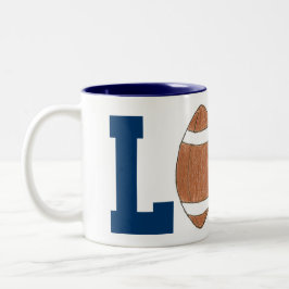 Mugg för fotbollfläktkärlek