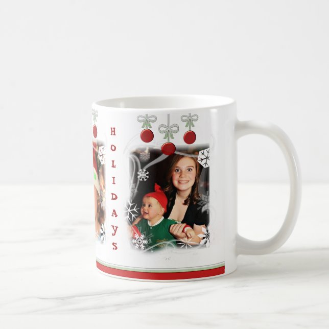 Mugg för foto för julhelgdag beställnings- (Höger)