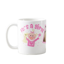 Mugg för foto för ny mammaflicka beställnings-