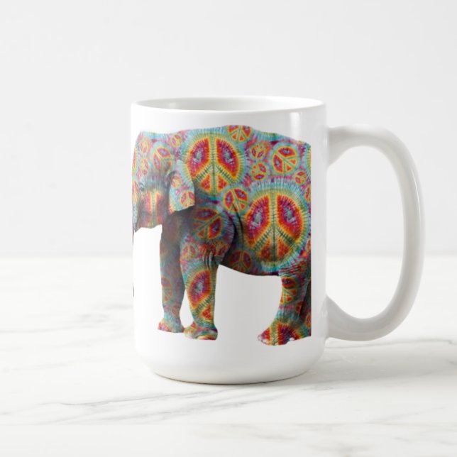 Mugg för fred- och kärlekHippieelefant (Höger)