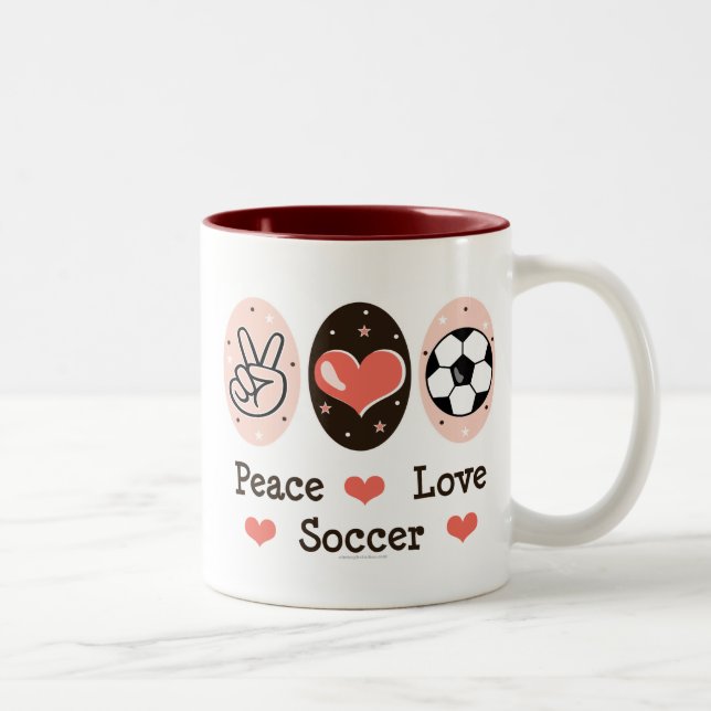 Mugg för fredkärlekfotboll (Höger)