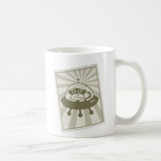 Mugg för frimärke för vintageutrymmeapa med